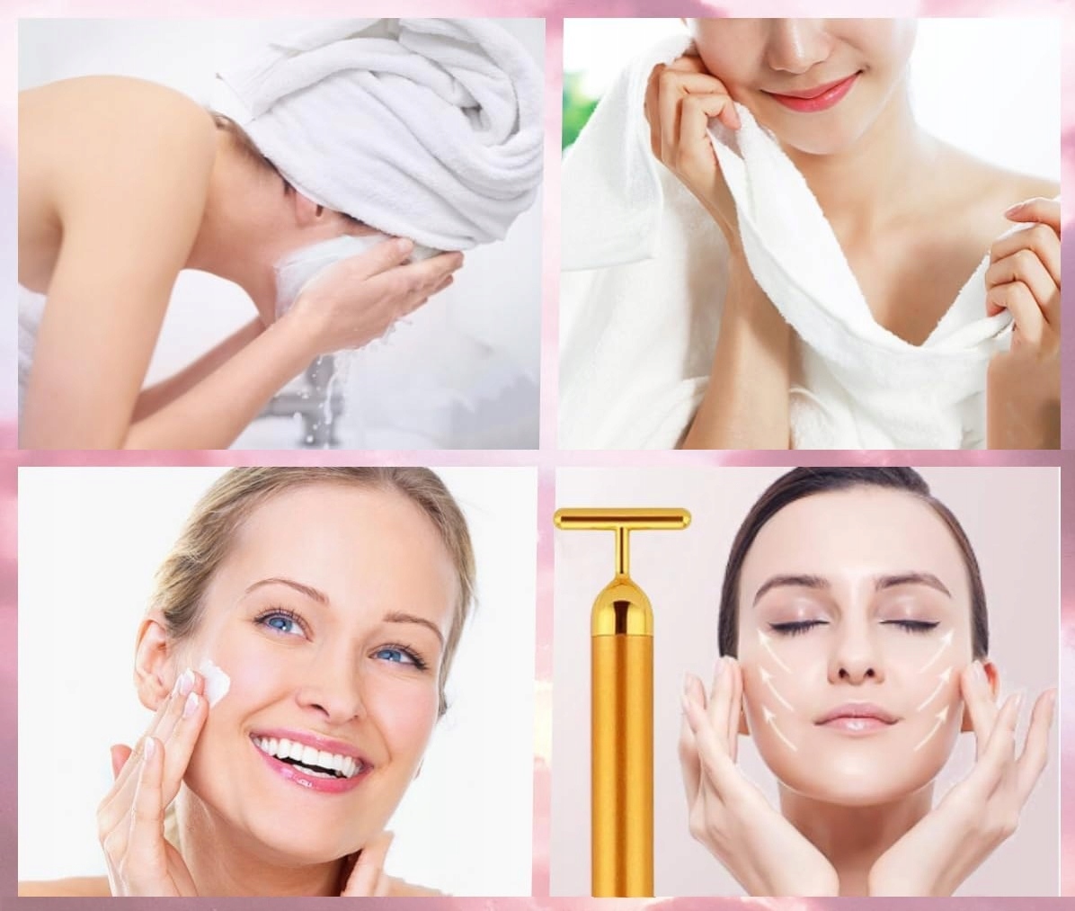 Wibracyjny Masażer Do Twarzy Odmładzający Ujędrniający Lifting Wodoodporny