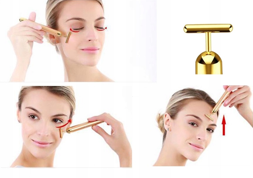 Wibracyjny Masażer Do Twarzy Odmładzający Ujędrniający Lifting Wodoodporny