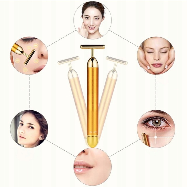 Wibracyjny Masażer Do Twarzy Odmładzający Ujędrniający Lifting Wodoodporny