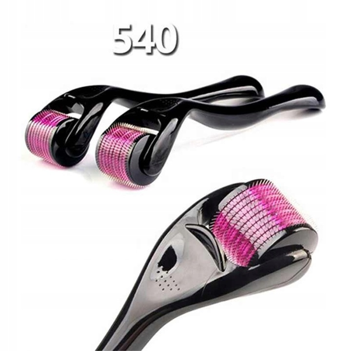 Derma Roller Mezoterapia 540 Zagęszczanie Łysienie Porost Włosów 0,5mm