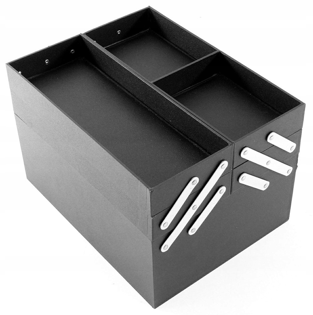 Kuferek Na Kosmetyki Lakiery Kosmetyczny Walizka Organizer Czarny Połysk