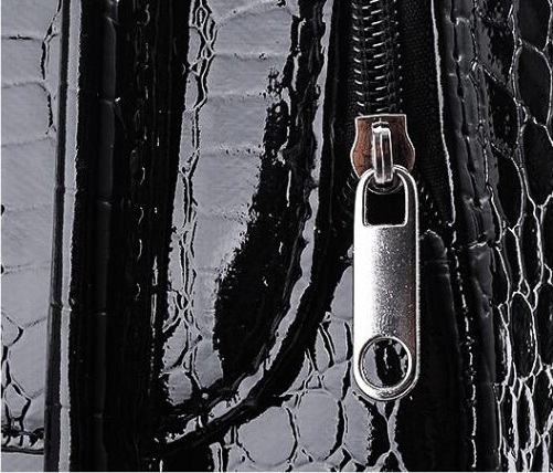 Kuferek Na Kosmetyki Lakiery Kosmetyczny Walizka Organizer Czarny Połysk