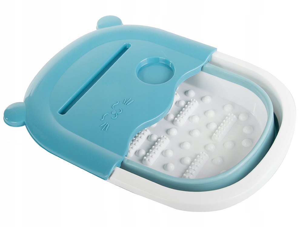 Składane Wiadro Do Masażu Mycia Stóp Nóg Miska Silikonowa Pedicure Wypustki