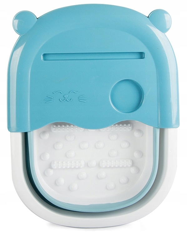 Składane Wiadro Do Masażu Mycia Stóp Nóg Miska Silikonowa Pedicure Wypustki