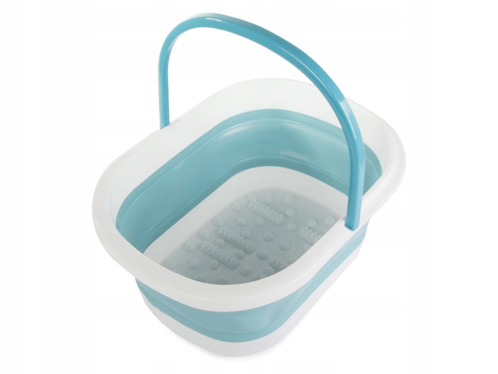 Składane Wiadro Do Masażu Mycia Stóp Nóg Miska Silikonowa Pedicure Wypustki