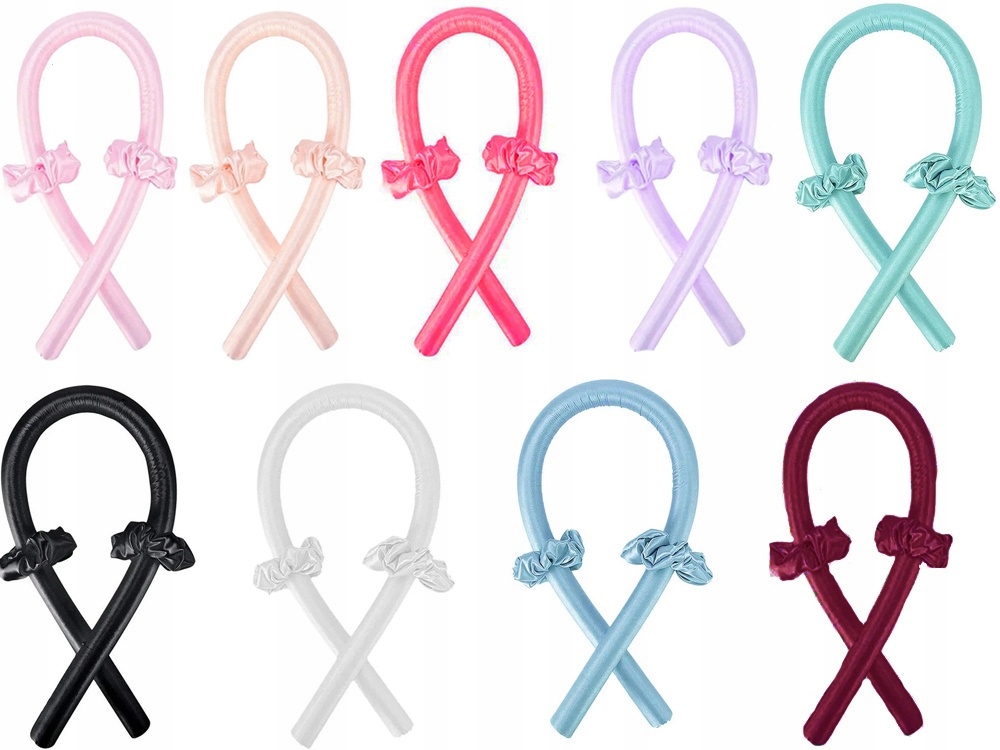 Wałek Do Kręcenia Loków Heatless Curls Scrunchie Do Włosów + Spinka Gumki