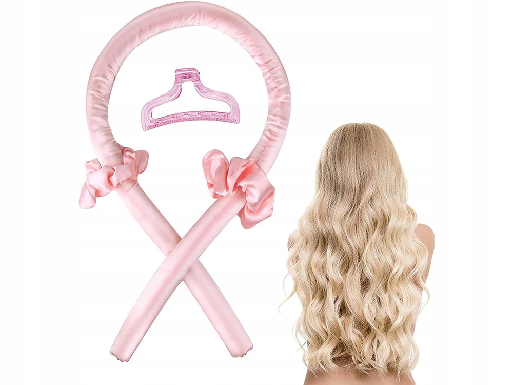 Wałek Do Kręcenia Loków Heatless Curls Scrunchie Do Włosów + Spinka Gumki