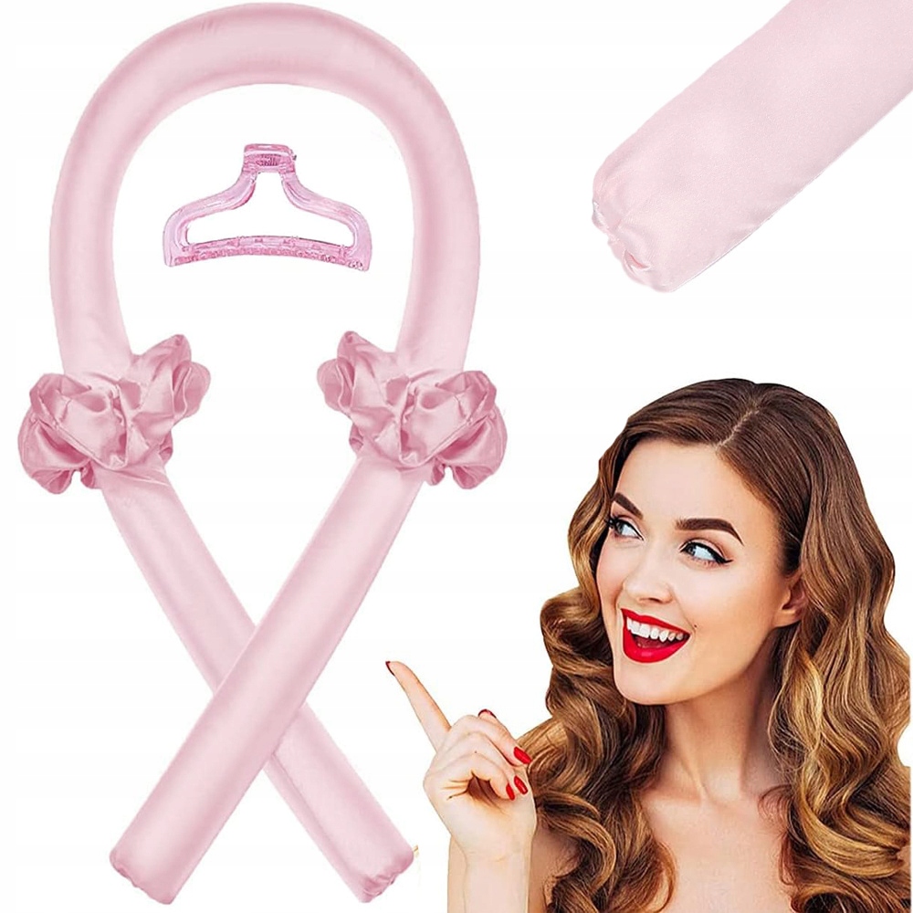 Wałek Do Kręcenia Loków Heatless Curls Scrunchie Do Włosów + Spinka Gumki