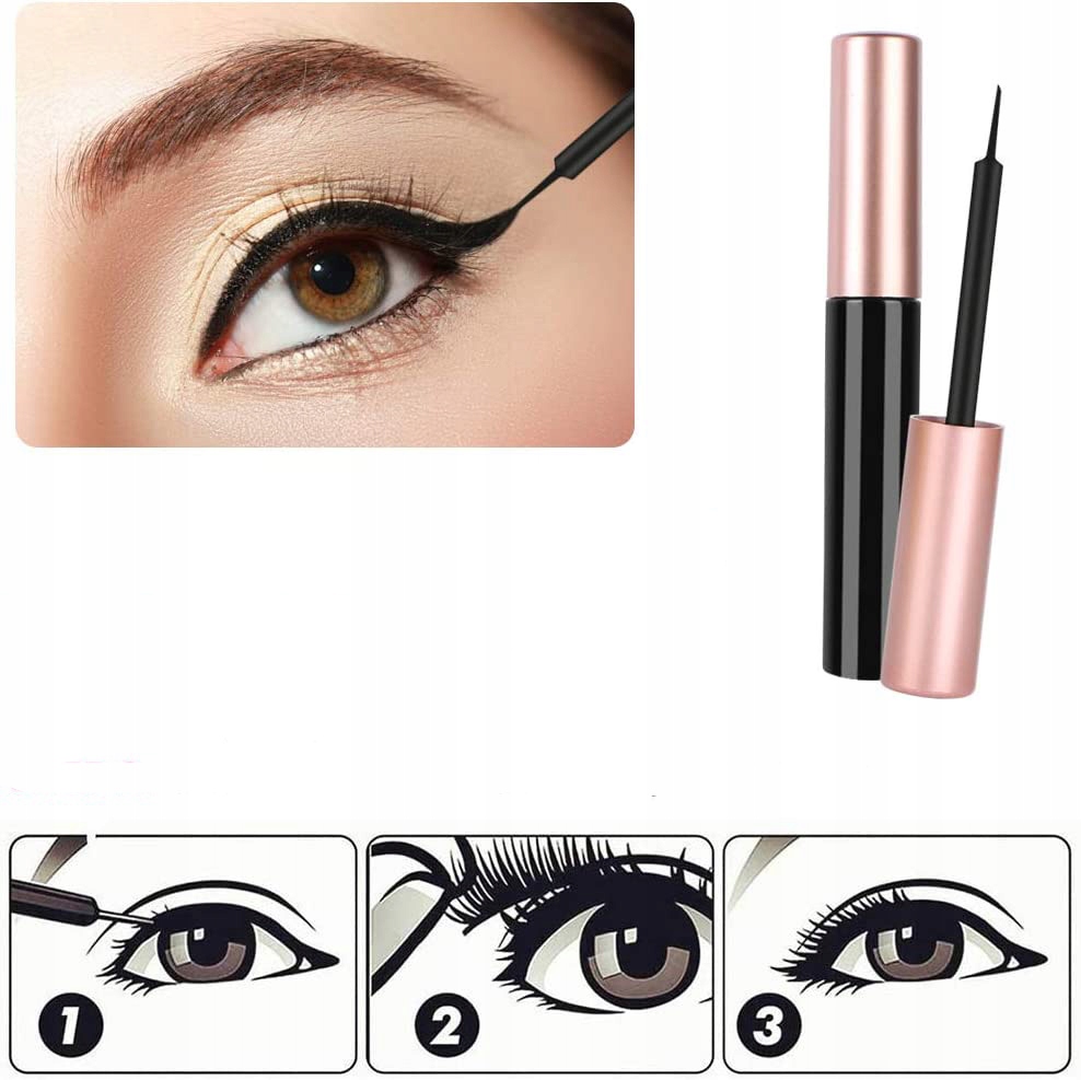 Oryginalne Rzęsy Magnetyczne 7x Długie + Pęseta + 2x Eyeliner + Box Zestaw