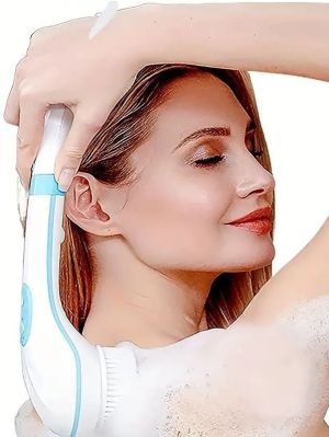 5w1 Szczotka Do Mycia Pleców Ciała Masażer Stóp Kąpiel Końcówki Elektryczna