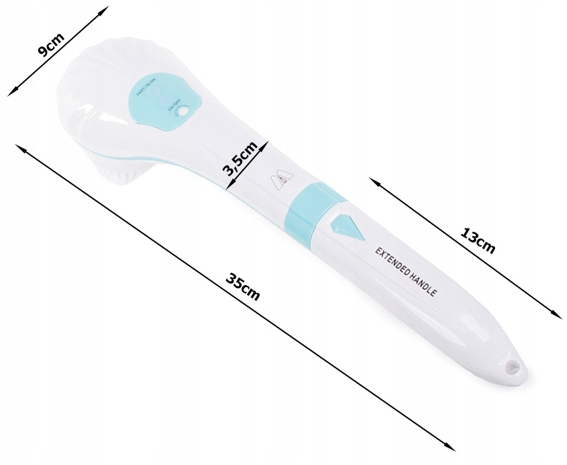5w1 Szczotka Do Mycia Pleców Ciała Masażer Stóp Kąpiel Końcówki Elektryczna
