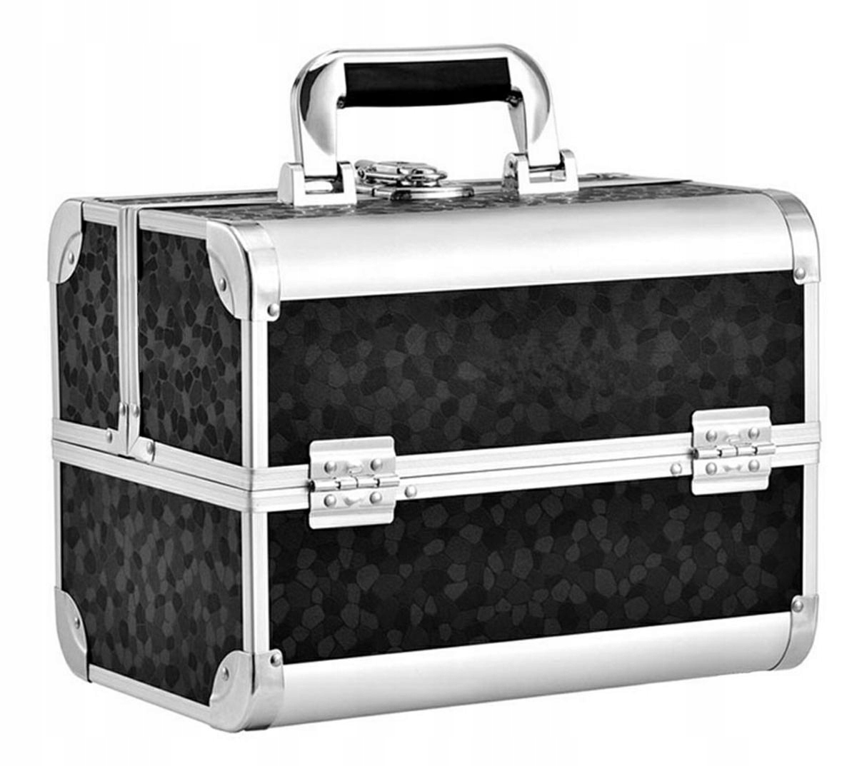 Elegancki Kufer Kuferek Kosmetyczny Na Kosmetyki Organizer Pudełko Walizka