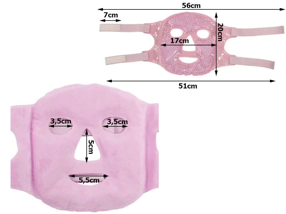 Żelowa Maska Chłodząca Na Twarz Ogrzewająca Relksująca Okład Na Oczy Żel
