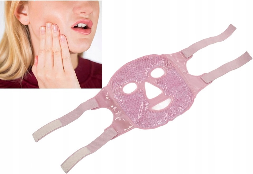 Żelowa Maska Chłodząca Na Twarz Ogrzewająca Relksująca Okład Na Oczy Żel