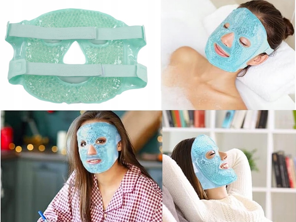 Żelowa Maska Chłodząca Na Twarz Ogrzewająca Relksująca Okład Na Oczy Żel