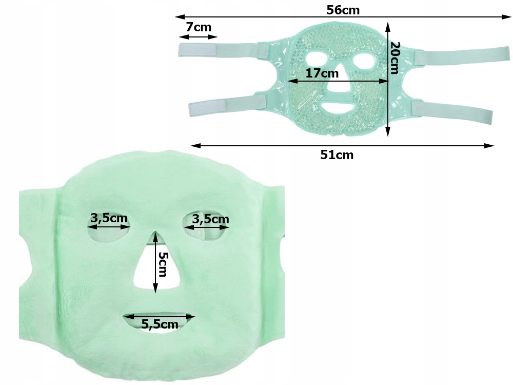 Żelowa Maska Chłodząca Na Twarz Ogrzewająca Relksująca Okład Na Oczy Żel