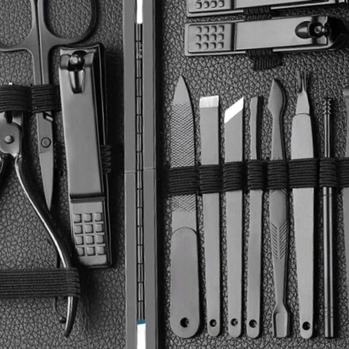 image-8981.jpeg Profesjonalny Zestaw Pedicure Manicure 18 Elementów Do Pielęgnacji Paznokci