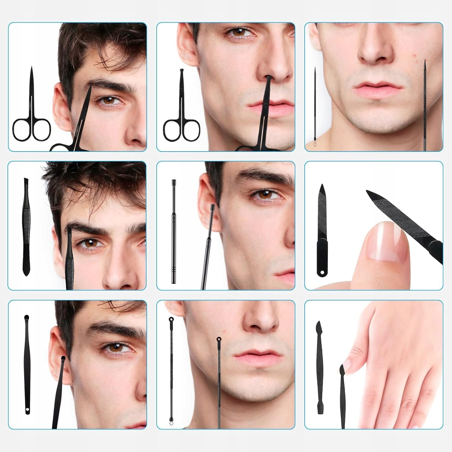 image-8984.jpeg Profesjonalny Zestaw Pedicure Manicure 18 Elementów Do Pielęgnacji Paznokci