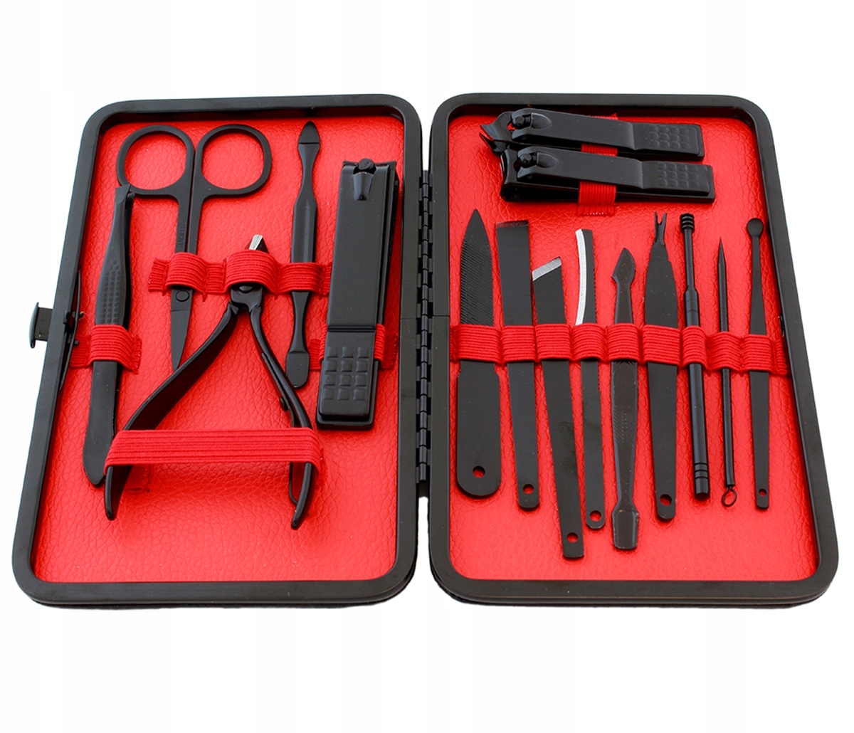 Profesjonalny Zestaw Pedicure Manicure 16 Elementów Do Pielęgnacji Paznokci