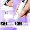Lampa Uv Led Mini Latarka Do Paznokci Przenośna Bezprzewodowa Utwardza Mała
