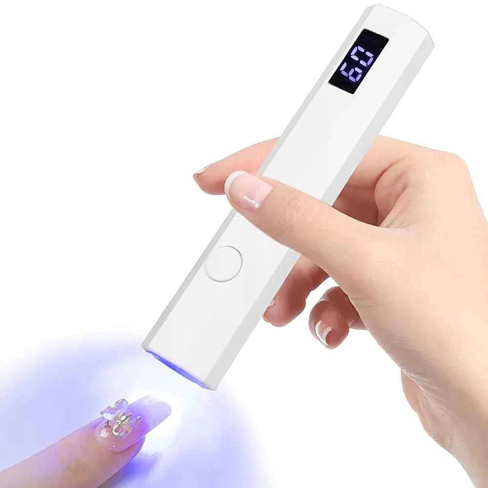 Lampa Uv Led Mini Latarka Do Paznokci Przenośna Bezprzewodowa Utwardza Mała