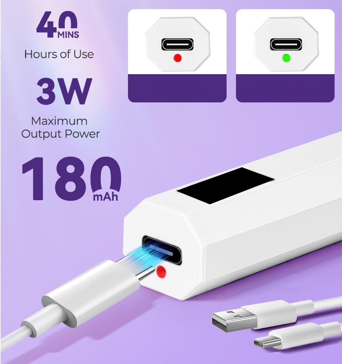 Lampa Uv Led Mini Latarka Do Paznokci Przenośna Bezprzewodowa Utwardza Mała