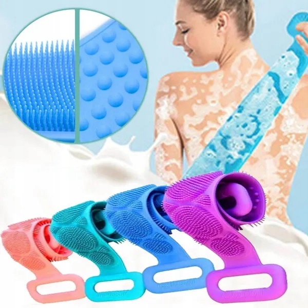 Pas Do Mycia Masażu Pleców Ciała Masażer Silikonowy Szczotka Dwustronna