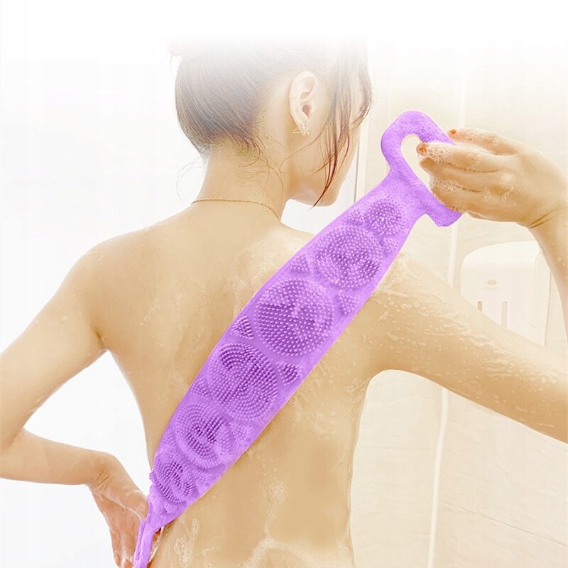 Pas Do Mycia Masażu Pleców Ciała Masażer Silikonowy Szczotka Dwustronna