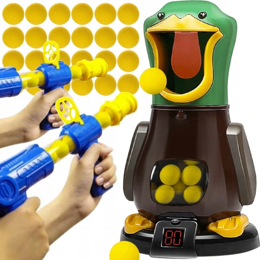 Głodna Kaczka Xl Strzelanie Do Celu Ucieka Świeci 2 Pistolety Zręcznościowa