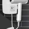 Suszarka Do Włosów Basenowa Hotelowa Naścienna Biała 1200W Uchwyt Prędkość