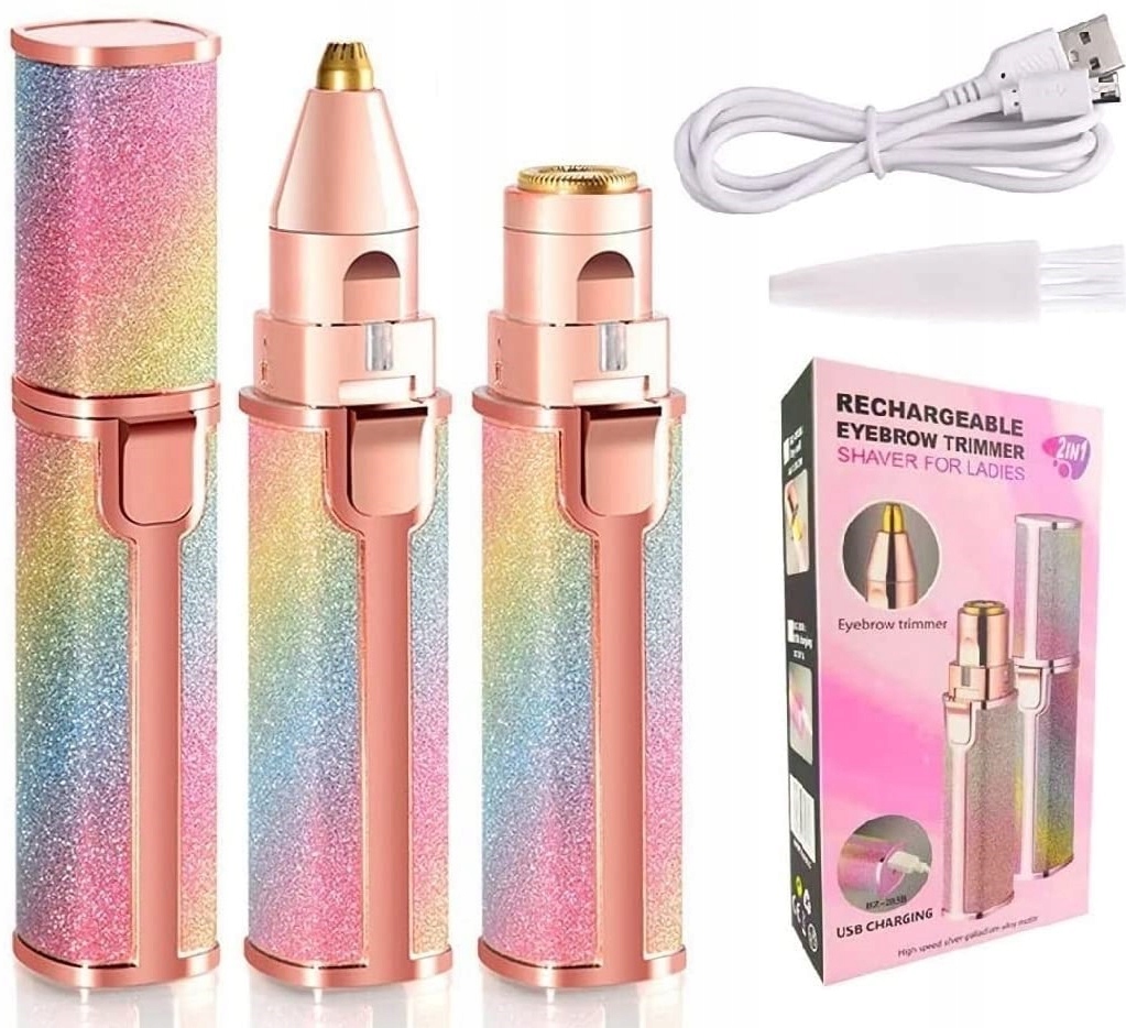 Elektryczny Depilator Trymer Do Brwi Twarzy Usb