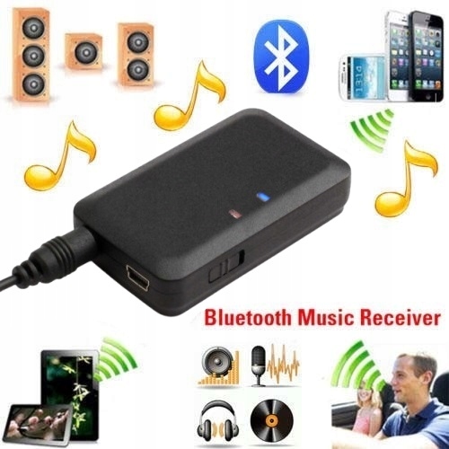 Transmiter Odbiornik Nadajnik Bluetooth 3,5mm Mini Jack Radio Audio Aux Usb