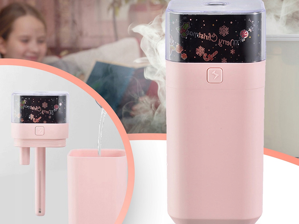 Nawilżacz Powietrza I Projektor Gwiazd 2w1 Dyfuzor Powietrza Aroma