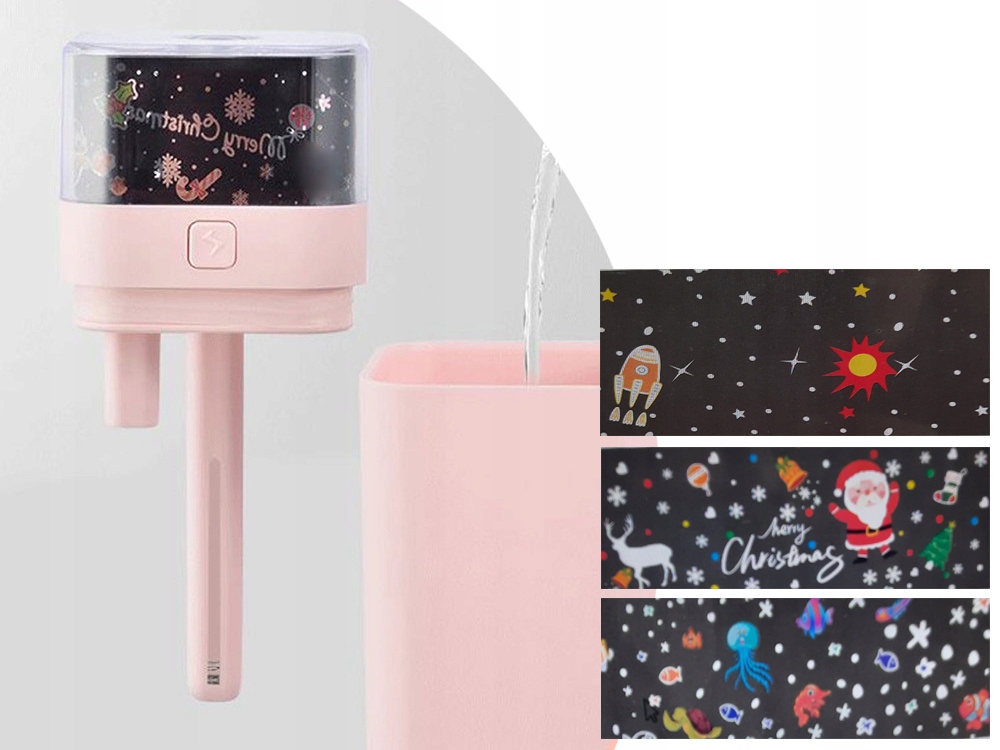 Nawilżacz Powietrza I Projektor Gwiazd 2w1 Dyfuzor Powietrza Aroma