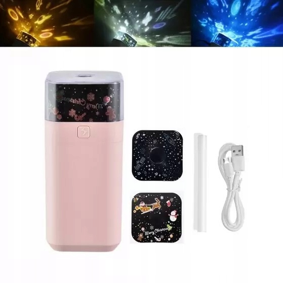 Nawilżacz Powietrza I Projektor Gwiazd 2w1 Dyfuzor Powietrza Aroma