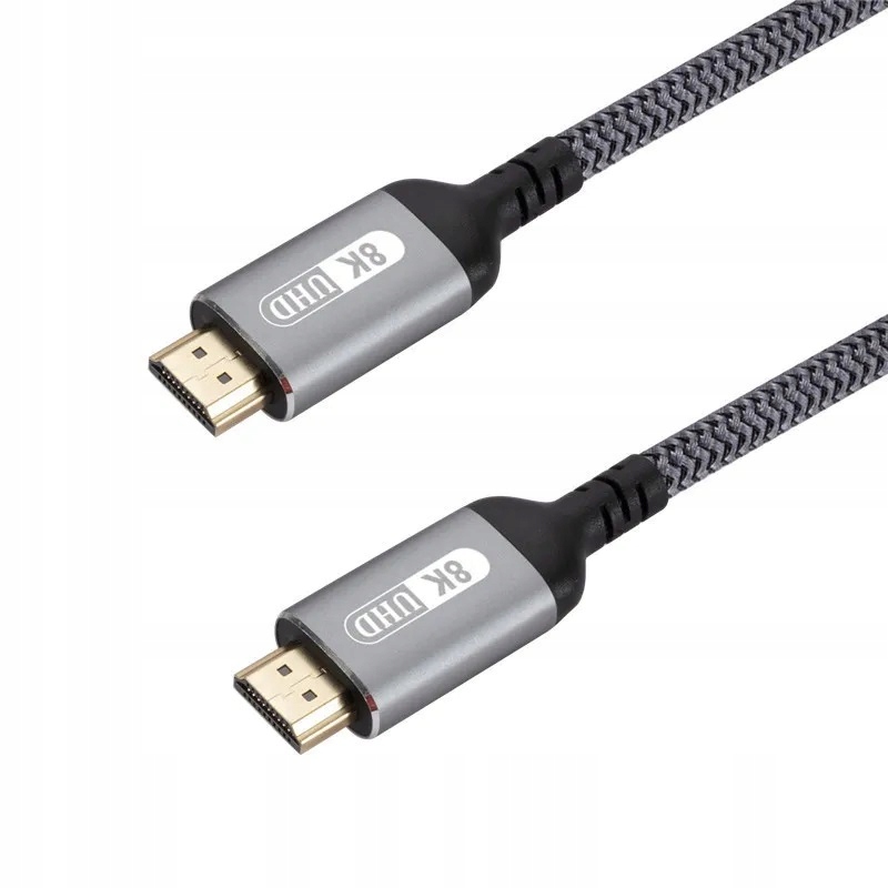 Kabel HDMI 2.1 8k 60Hz UHD 2m HDMI-HDMI High Speed 48 GB/s