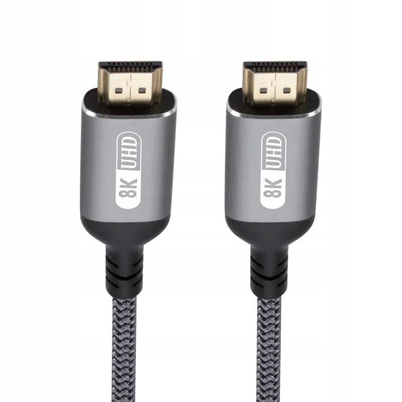 Kabel HDMI 2.1 8k 60Hz UHD 2m HDMI-HDMI High Speed 48 GB/s