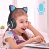 Słuchawki Bezprzewodowe B39 Z Uszami Bluetooth RGB Kocie Uszy Dla Dzieci