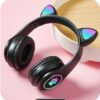 Słuchawki Bezprzewodowe B39 Z Uszami Bluetooth RGB Kocie Uszy Dla Dzieci