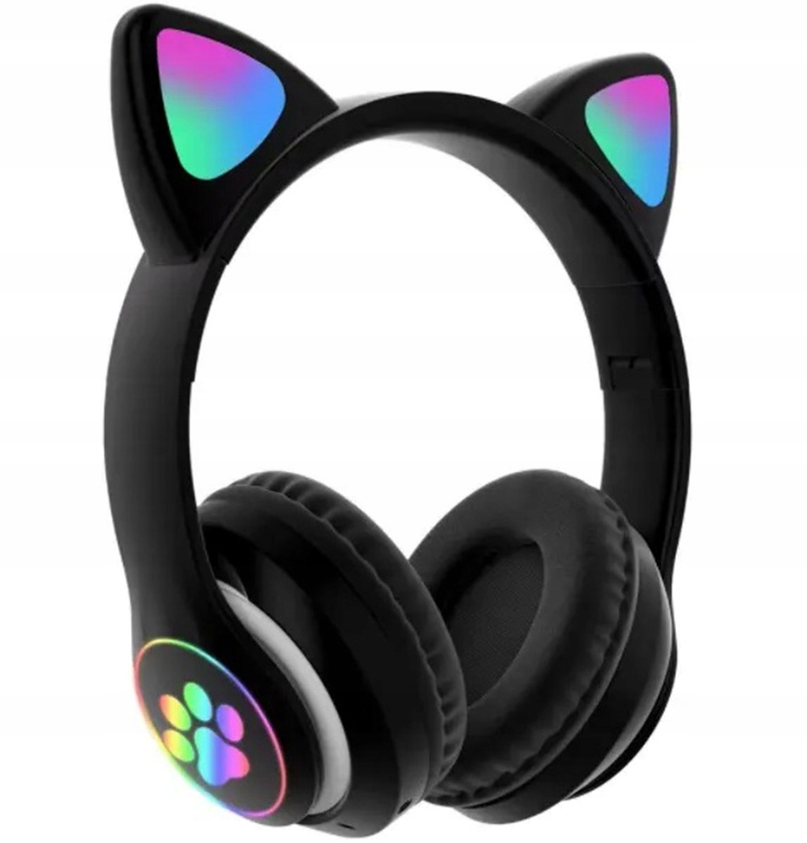 Słuchawki Bezprzewodowe B39 Z Uszami Bluetooth RGB Kocie Uszy Dla Dzieci