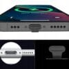 Zaślepka Gniazda Ładowania Przeciw Kurzowi USB-C Zatyczka Typ-C