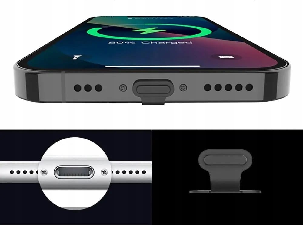 Zaślepka Gniazda Ładowania Przeciw Kurzowi USB-C Zatyczka Typ-C