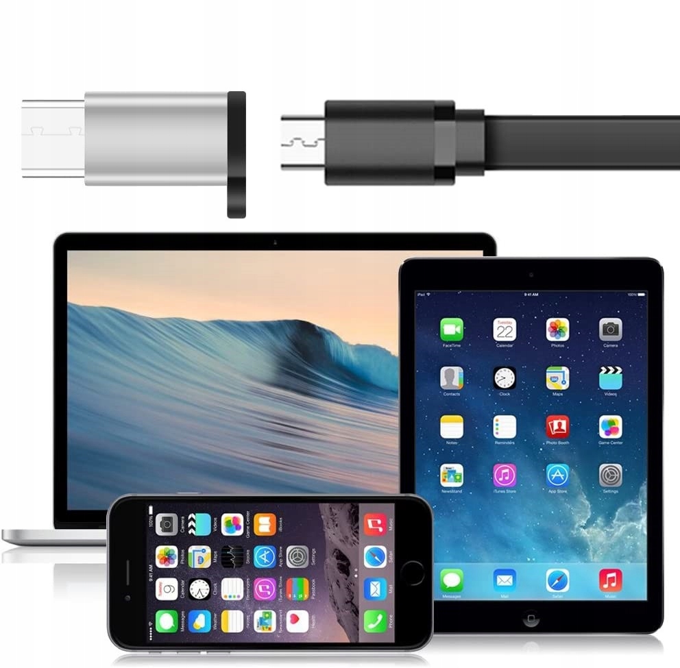 Adapter Przejściówka Micro USB Do USB-C Typ-C