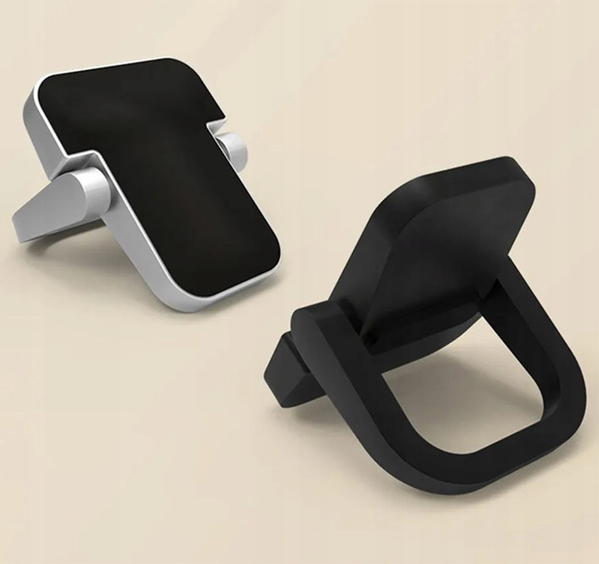 Podstawki Pod Laptopa Zestaw Uniwersalne Aluminiowe Nóżki 2 Sztuki Czarne