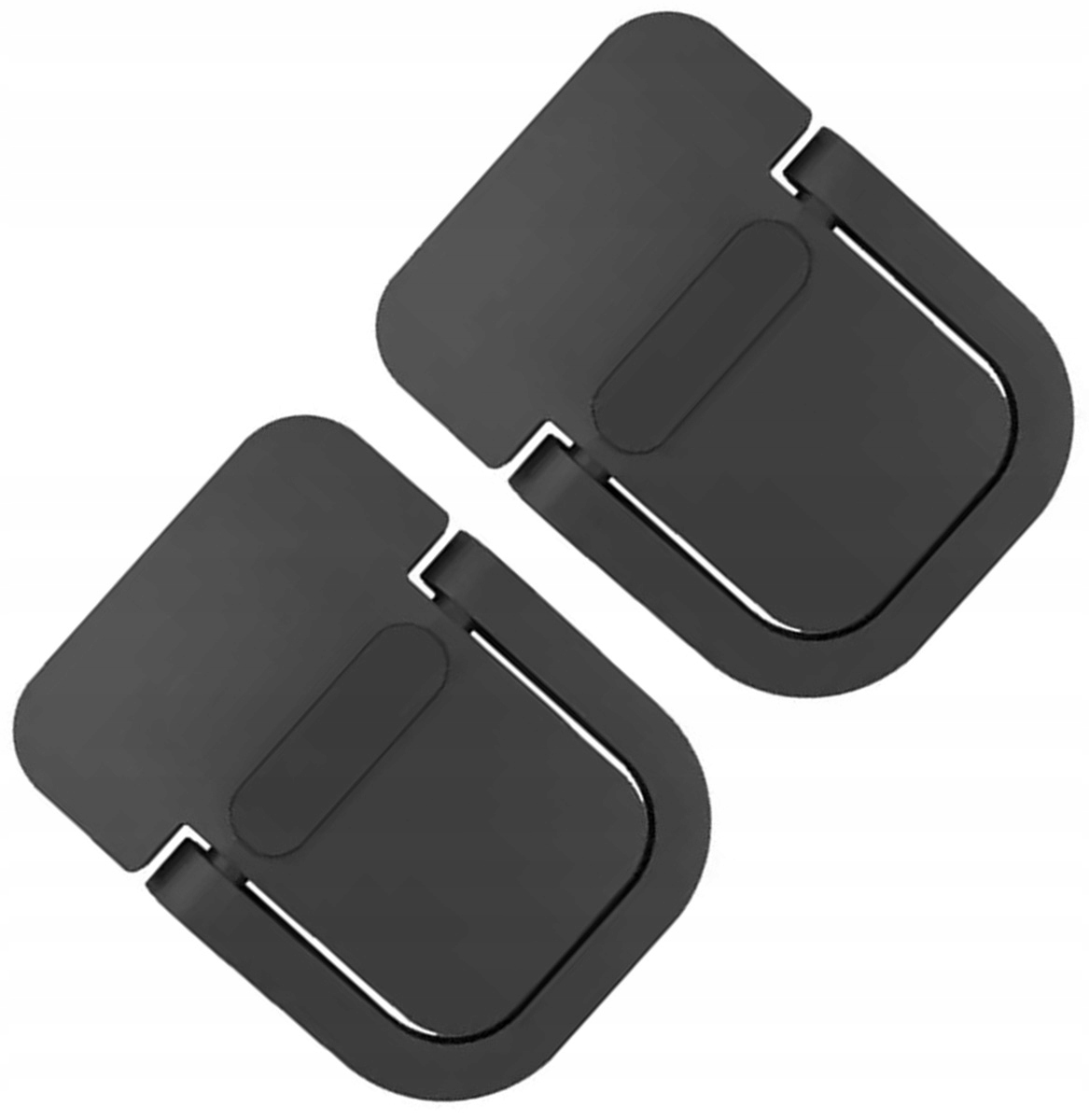 Podstawki Pod Laptopa Zestaw Uniwersalne Aluminiowe Nóżki 2 Sztuki Czarne