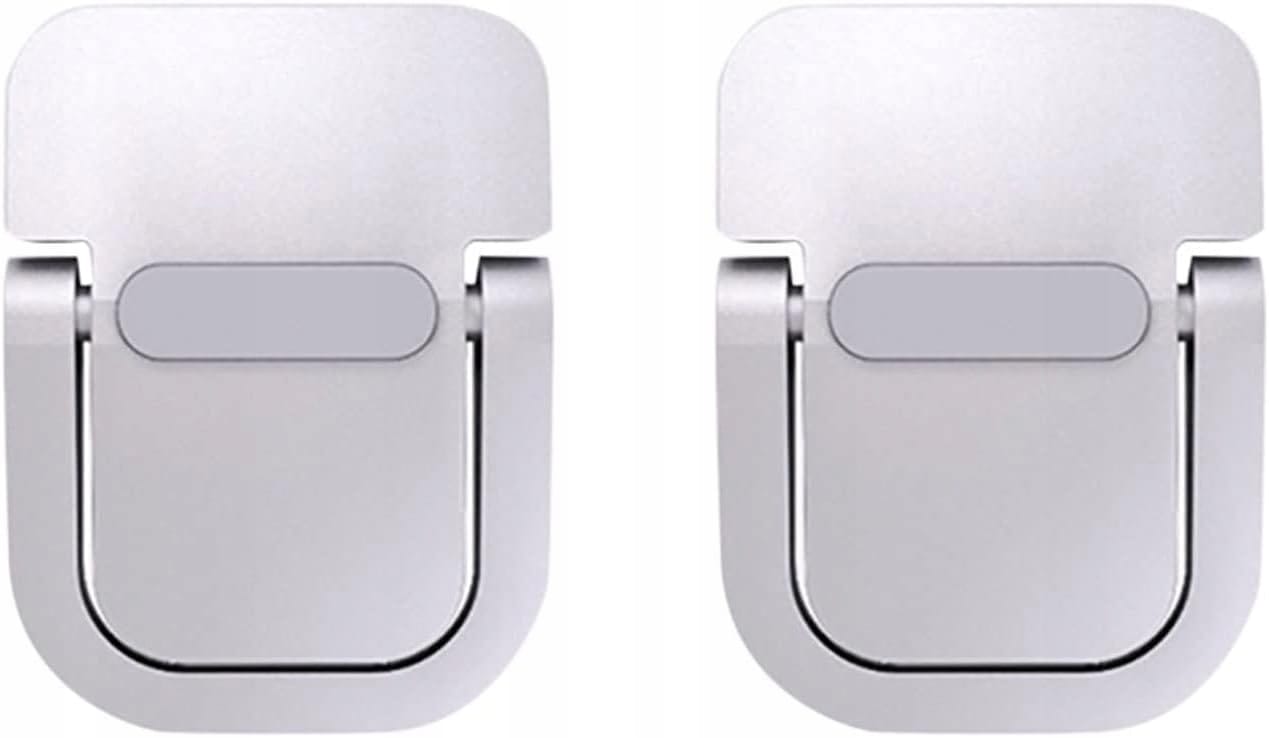 Podstawki Pod Laptopa Zestaw Uniwersalne Aluminiowe Nóżki 2 Sztuki Srebrne