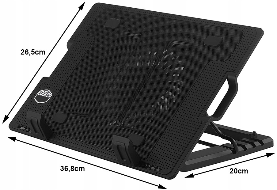 Podstawka Podkładka Chłodząca Pod Laptopa Laptop Notebook USB LED 9-17""