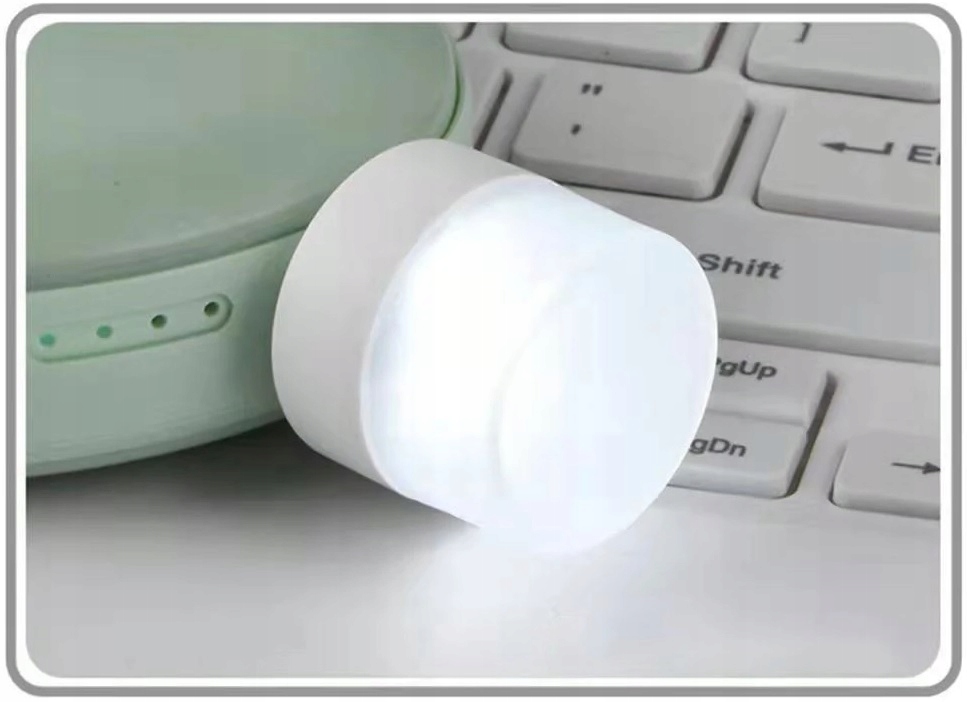 Mini Lampka Usb 5v 1w Dioda Led Wejśie Usb Lampka Nocna Białe Światło 1szt.