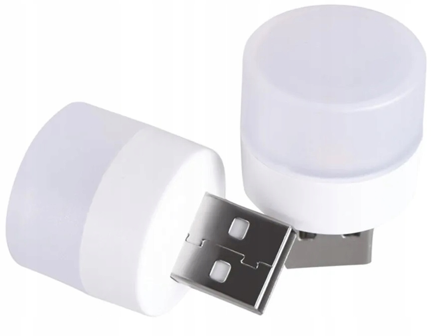 Mini Lampka Usb 5v 1w Dioda Led Wejśie Usb Lampka Nocna Białe Światło 1szt.