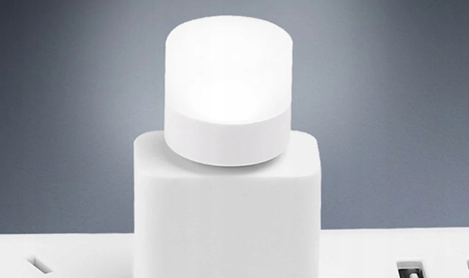 Mini Lampka Usb 5v 1w Dioda Led Wejśie Usb Lampka Nocna Białe Światło 1szt.